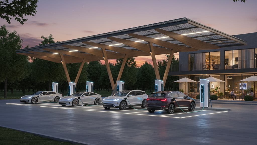 Solar-Powered Charging Stations